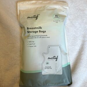 Motif Medical Breastmilk Storage Bags 40 COUNT